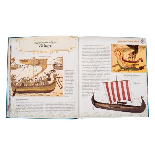 ATLAS ILUSTRADO EMBARCACIONES MUY ANTIGUAS